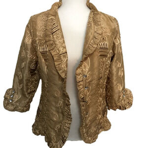 Gorgeous Agora Gold Embroidered Jacket
